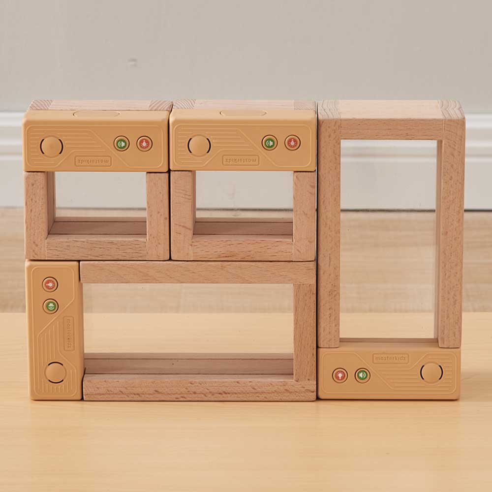 Masterkidz record and talk light-up discovery blocks for kids