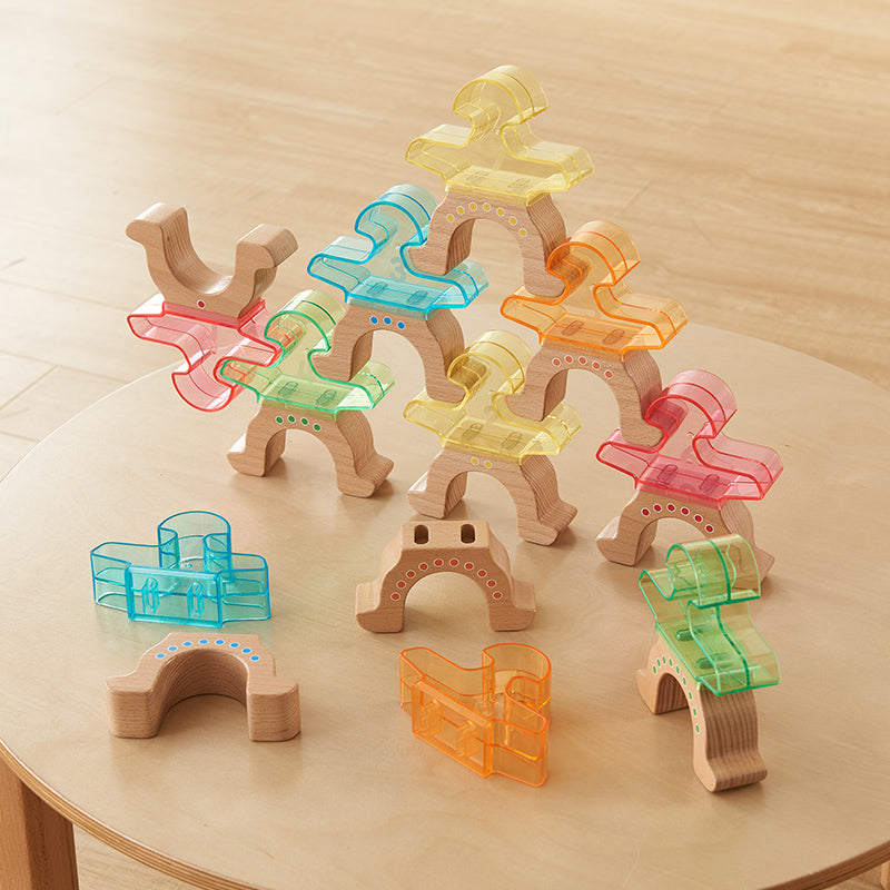 Masterkidz 26 Piece Interchangeable Alphabet Stacking Men with 52 pieces