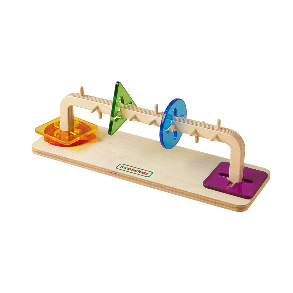 Masterkidz motor skills sliding tiles wooden activity board