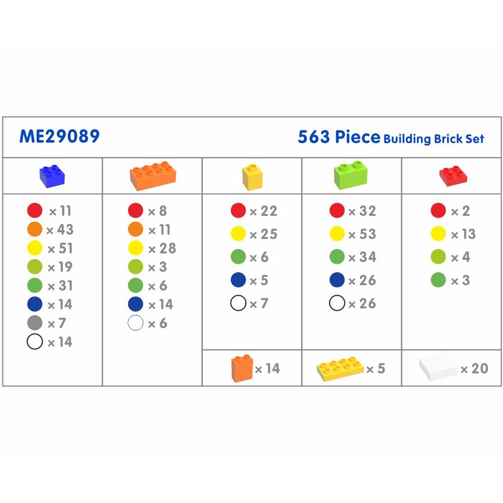 Masterkidz STEM Building Block Set (563 Pcs) – Ideal for developing STEM skills through hands-on problem-solving.
