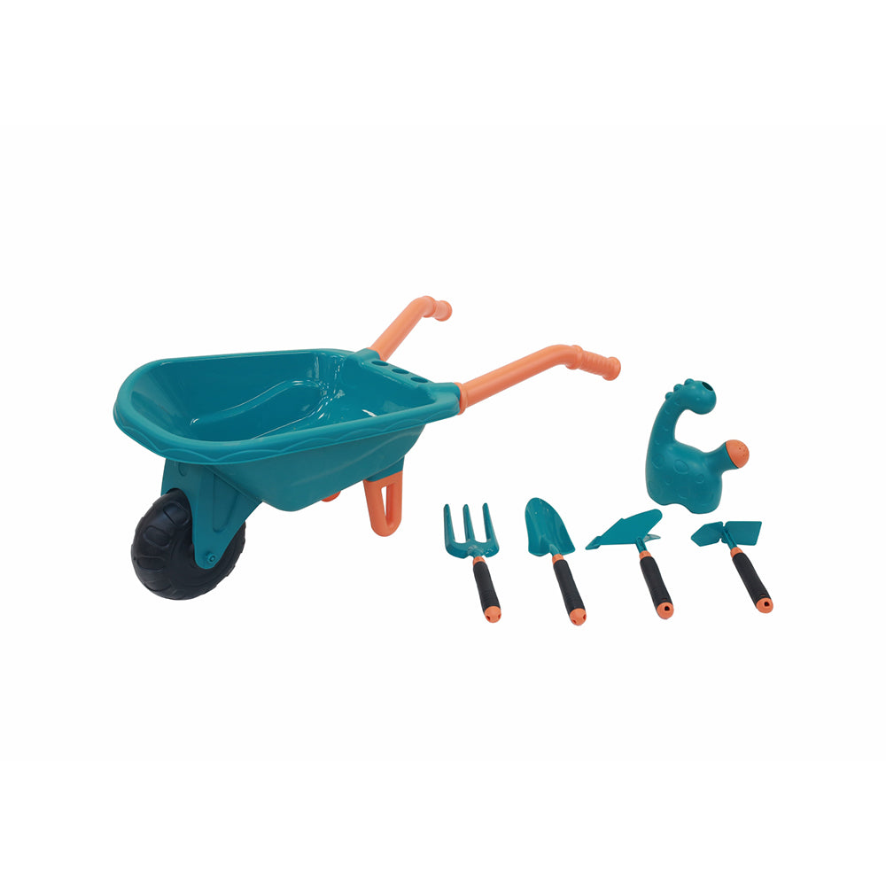 Masterkidz Happy Farming 6-piece gardening play set arranged on the floor.