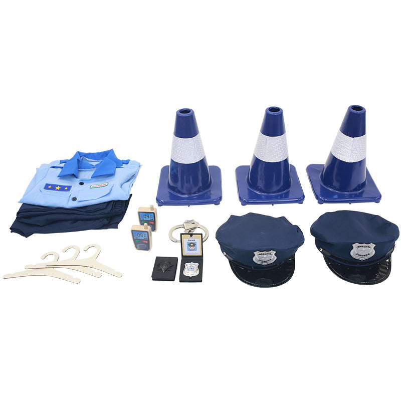 Masterkidz Dramatic Play - Police Station Role Play Accessories 14 Piece Set
