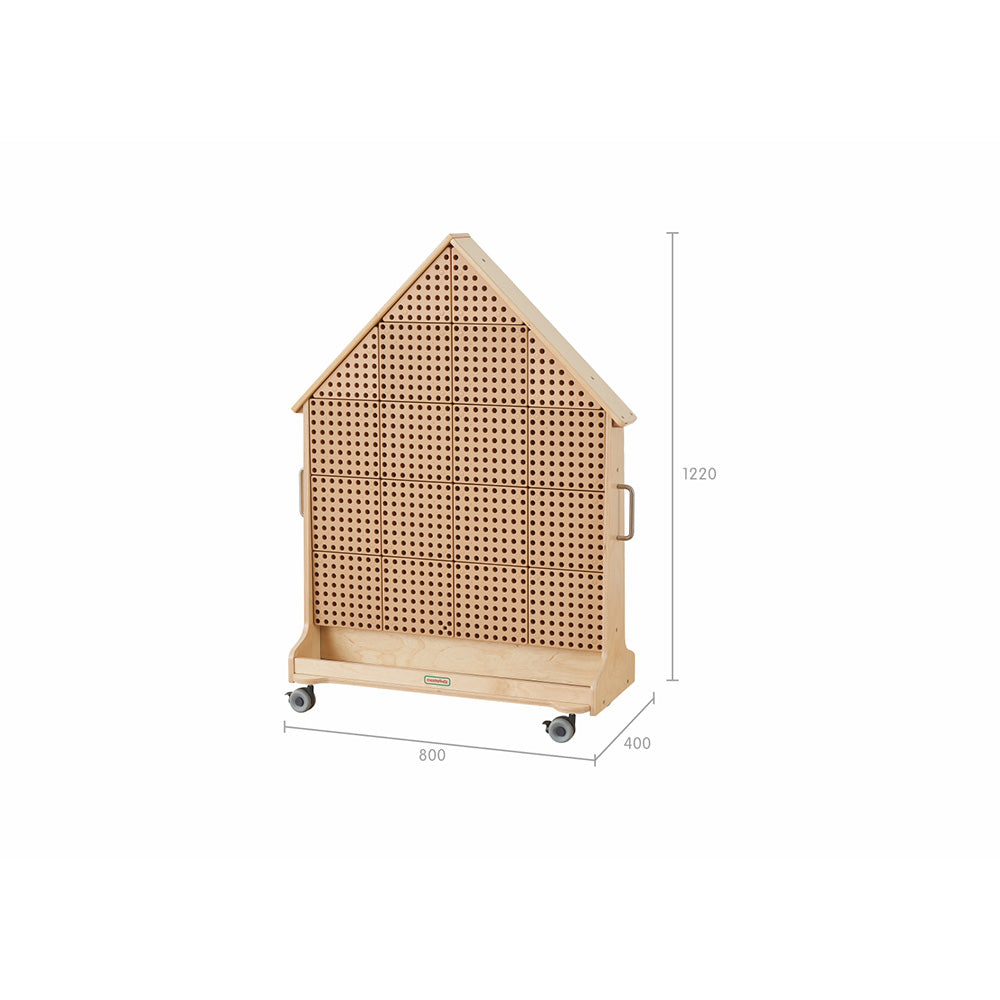 Masterkidz STEM Wall – House-Shaped Educational Activity Center for Kids