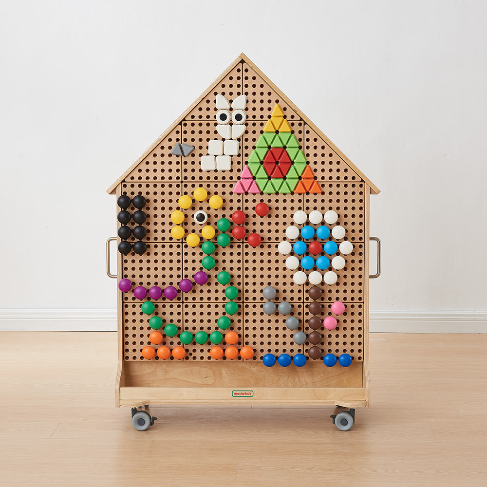 Masterkidz STEM Wall – House-Shaped Educational Activity Center for Kids