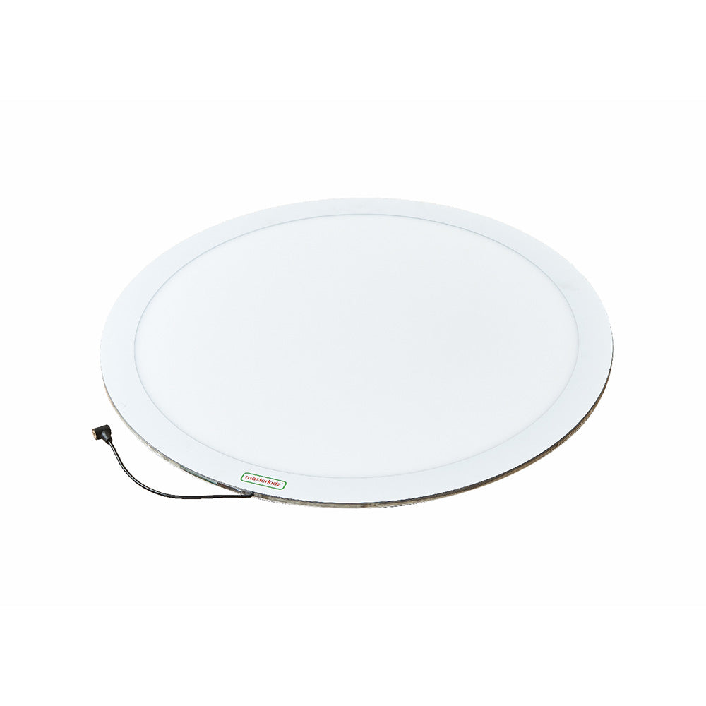 Large 600mm circular LED light panel ideal for sensory and STEM exploration.