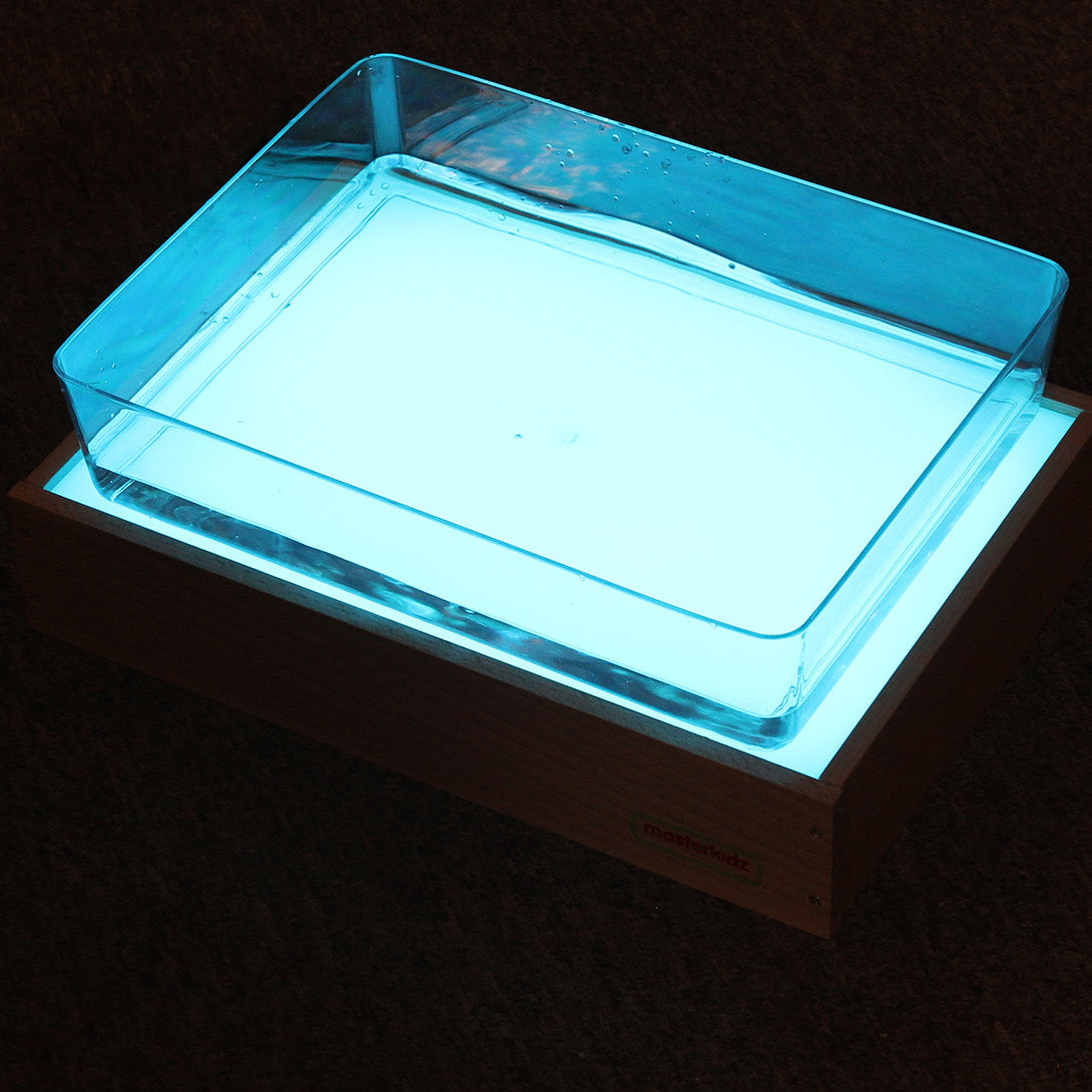 Stackable and easy to store on classroom shelves.