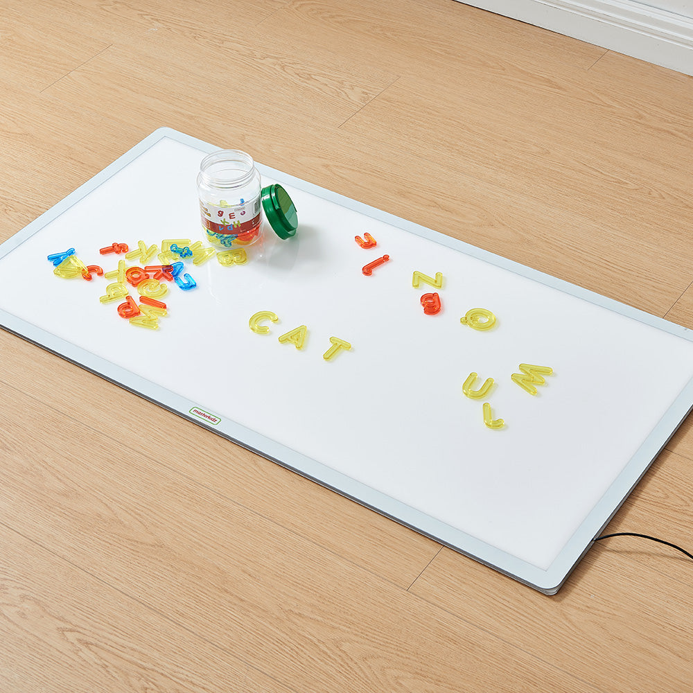 Durable acrylic alphabet pieces for early years education