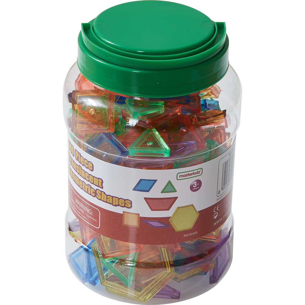 140piece Translucent Geometric Shapes