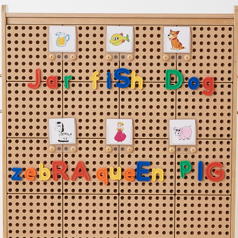 Masterkidz STEM Wall Uppercase Lowercase Alphabet Pegs – A colourful, interactive tool for early education