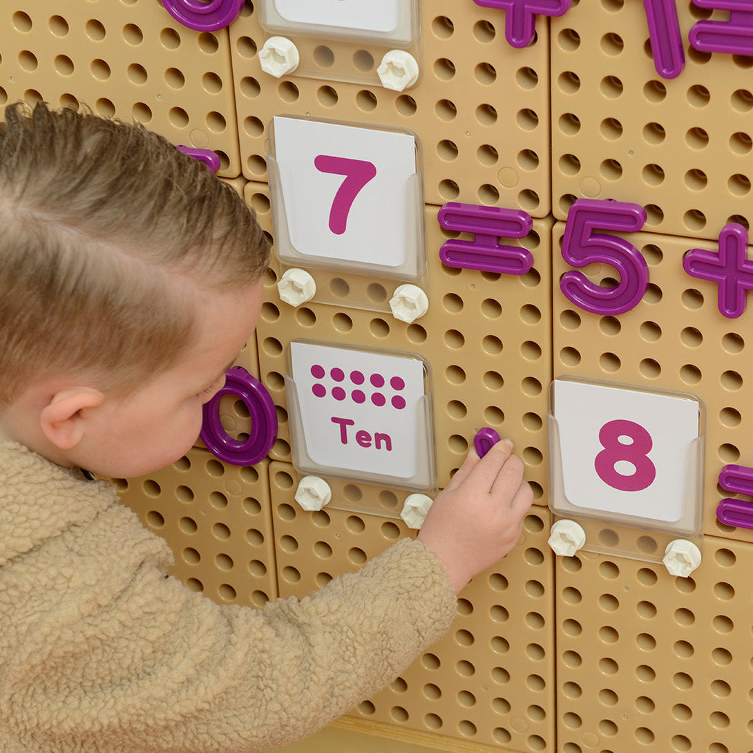 Masterkidz STEM Wall Mathematical Signs Set – Encourages hands-on learning and enhances early math skills.