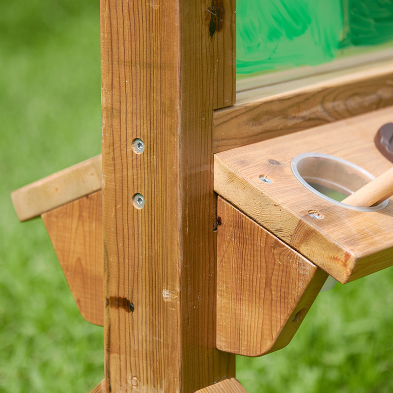 Durable wooden easel with acrylic surface