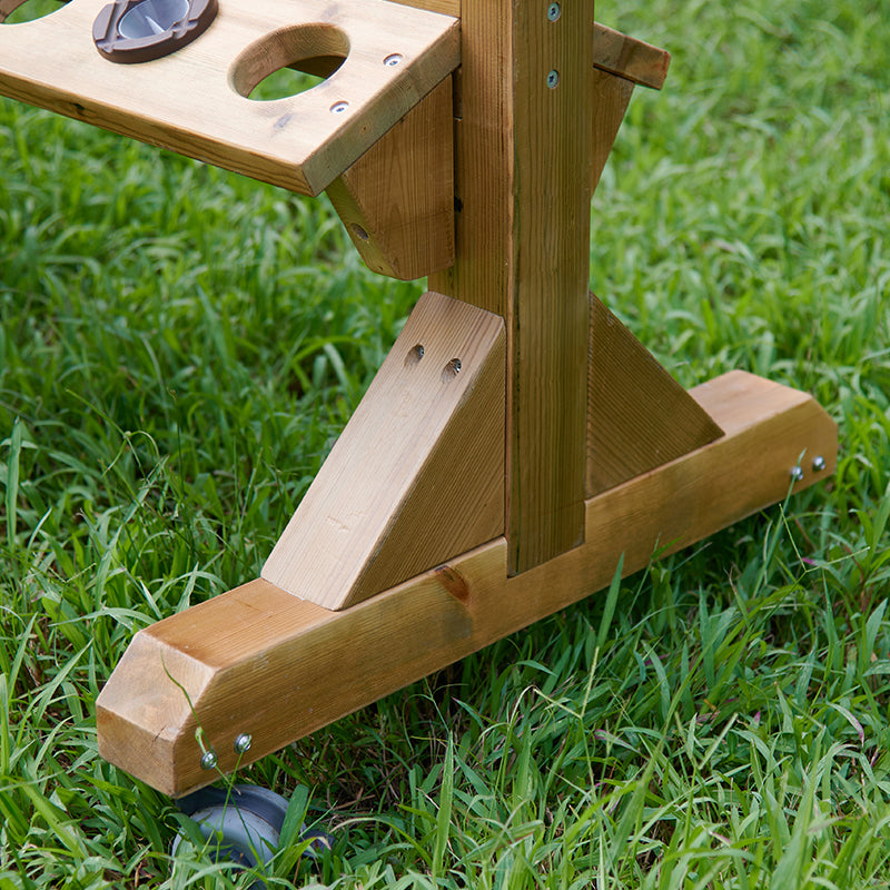 Heavy-duty easel with castors