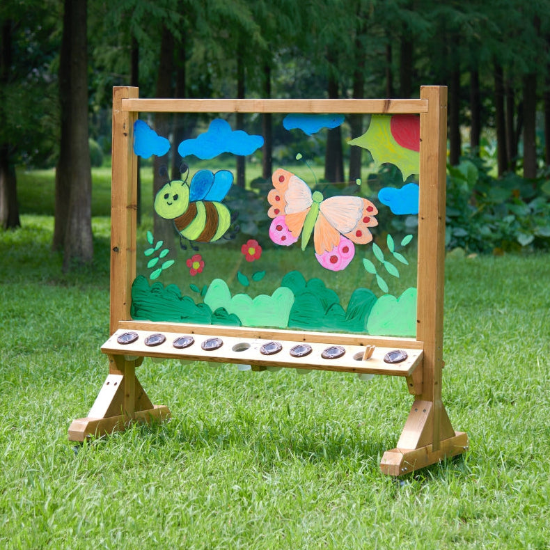 Outdoor art easel for kids
