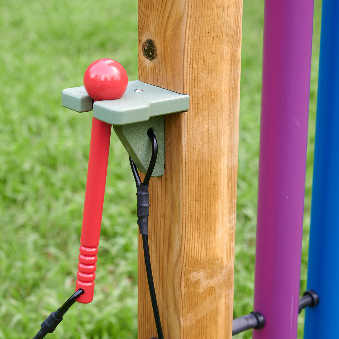 Sturdy pine frame designed for both indoor and outdoor use.