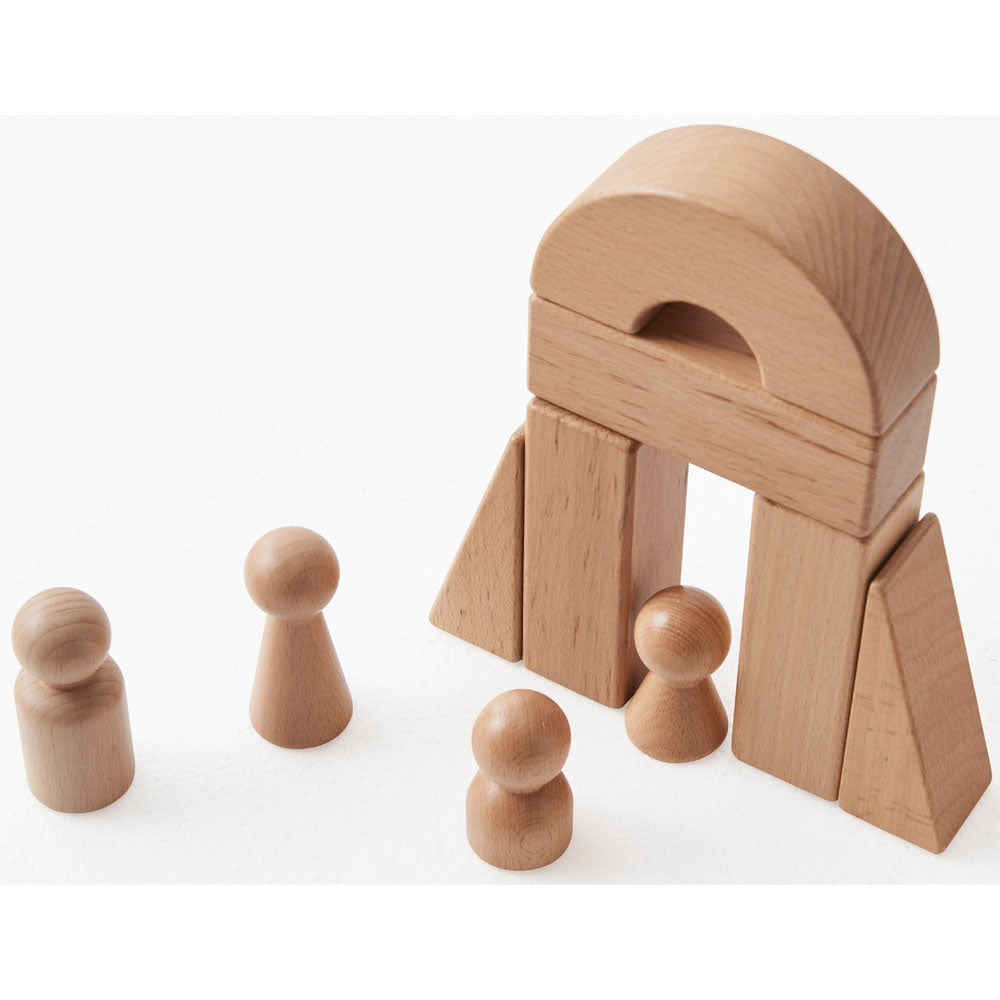 Bulid My Castle 124pc Wooden Block Set