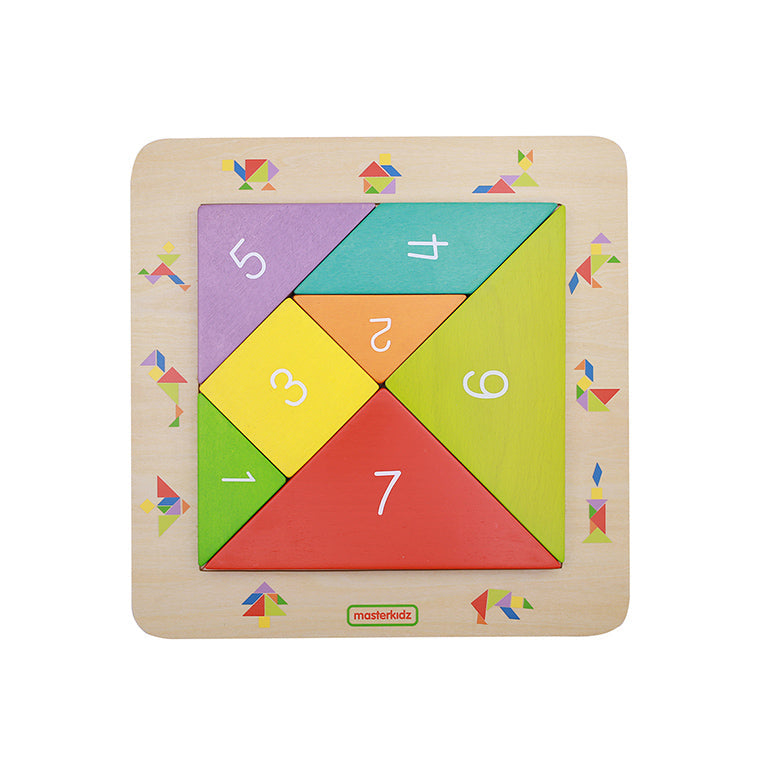 Wooden tangram board for kids