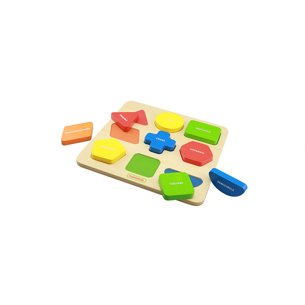 Eco-friendly wooden shape learning toy for early education