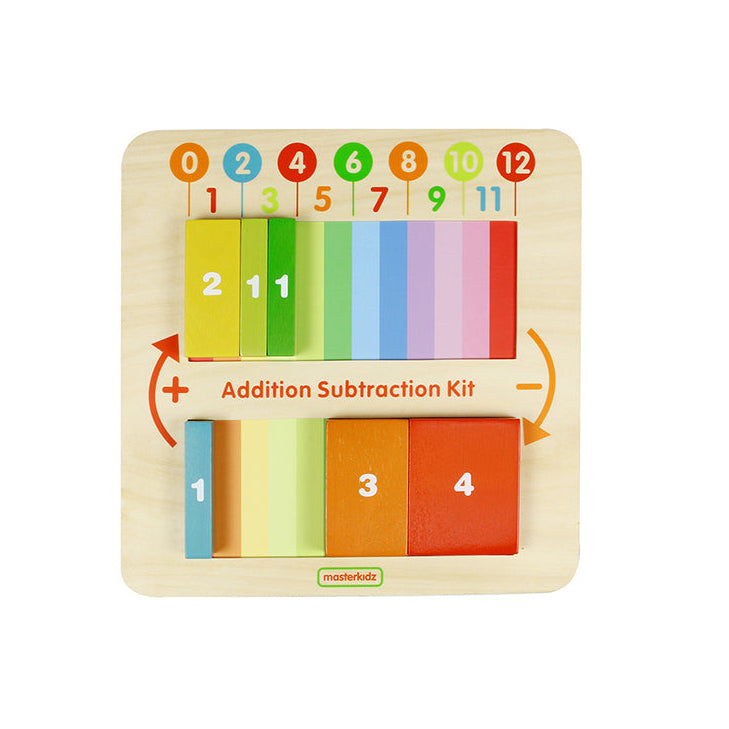 Wooden addition and subtraction learning board for kids