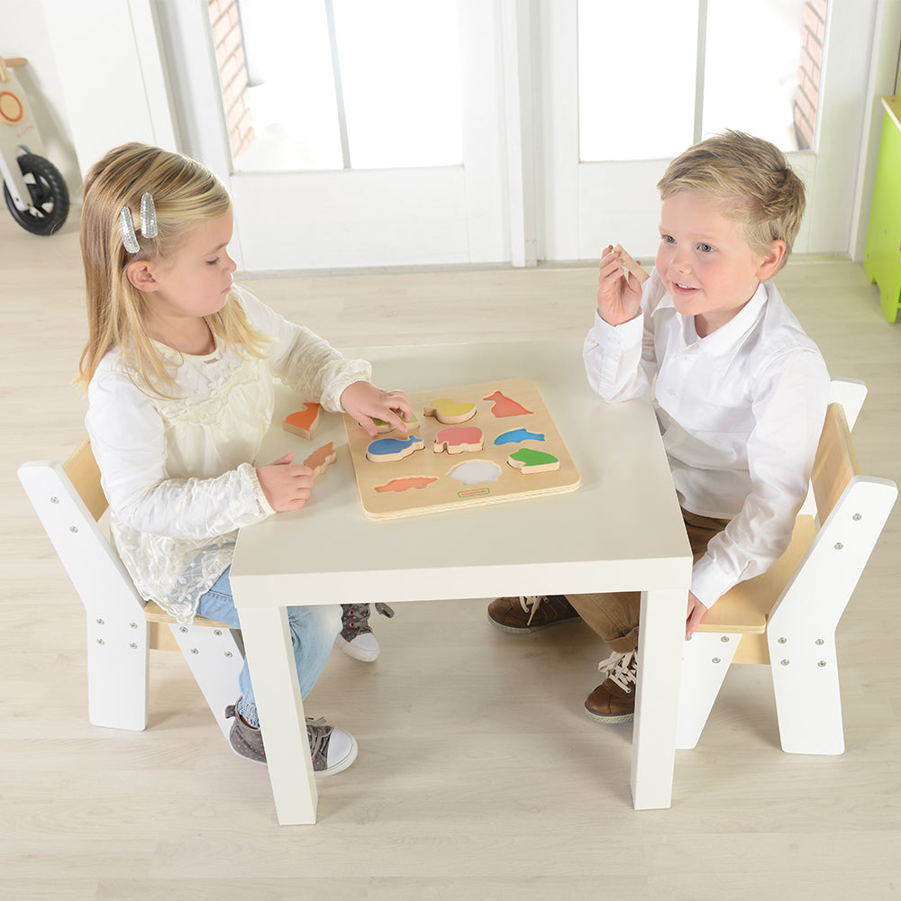 Masterkidz Does Light Go Through? Discovery Board on classroom table for STEM learning