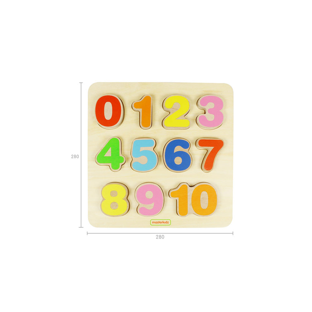Eco-friendly wooden numbers learning toy for early maths