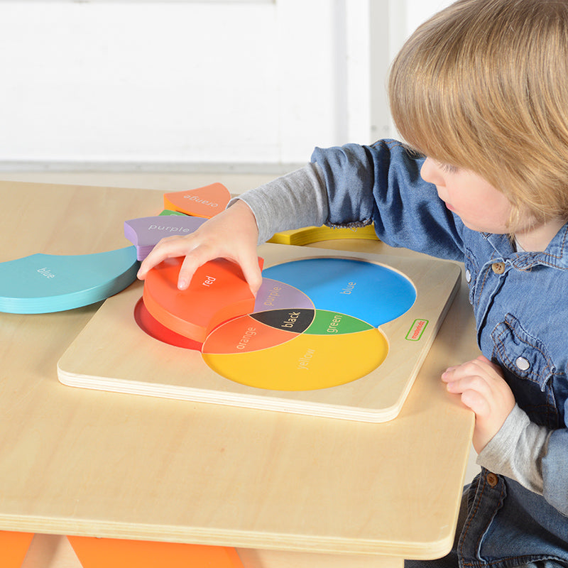 Masterkidz wooden color mixing educational board