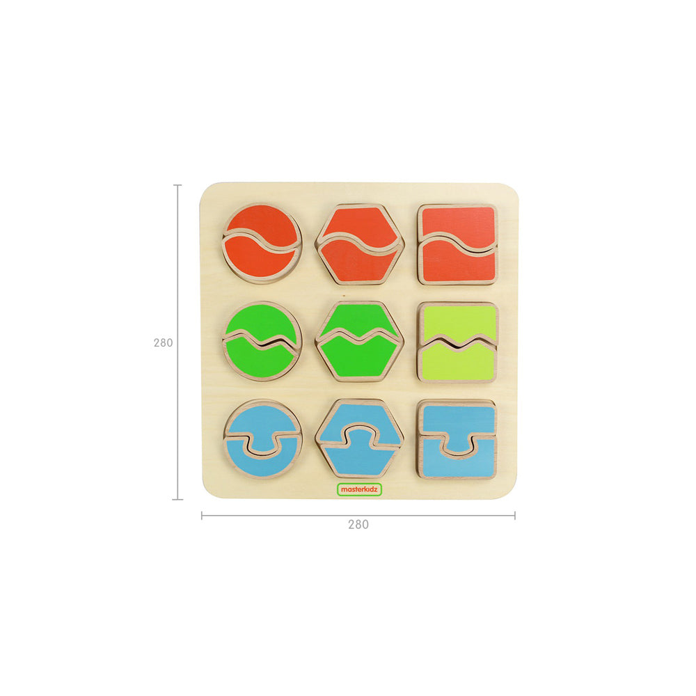 Shape recognition activity promoting cognitive development.