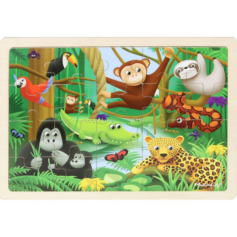 Wooden Jigsaw Puzzle Rainforest 20Pc