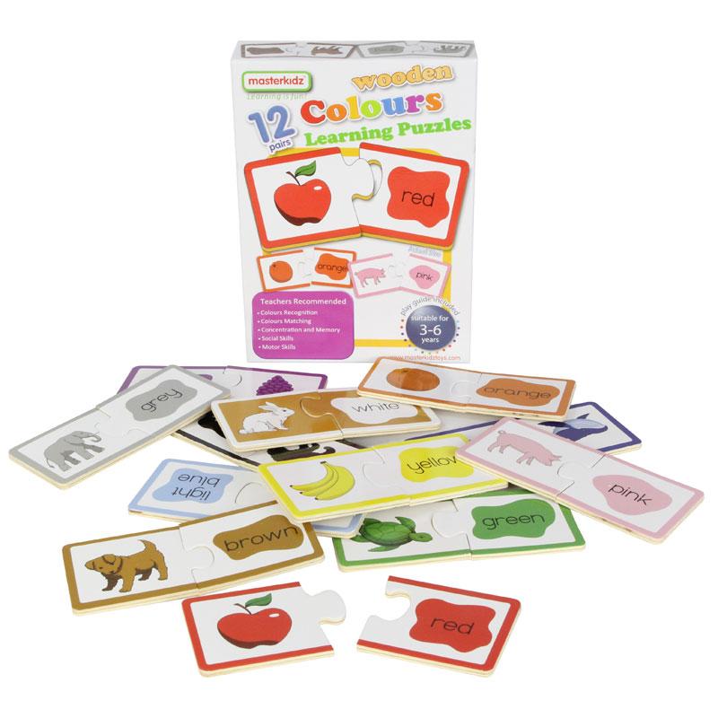 Wooden Learning Puzzles Colours