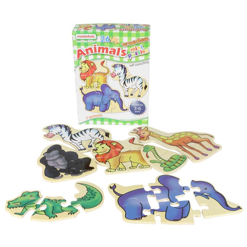 Wooden Mini Puzzles Animals