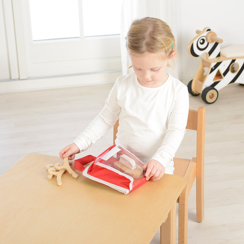 Masterkidz Merry Play Ironing Set with iron, 3 hangers, and storage bag