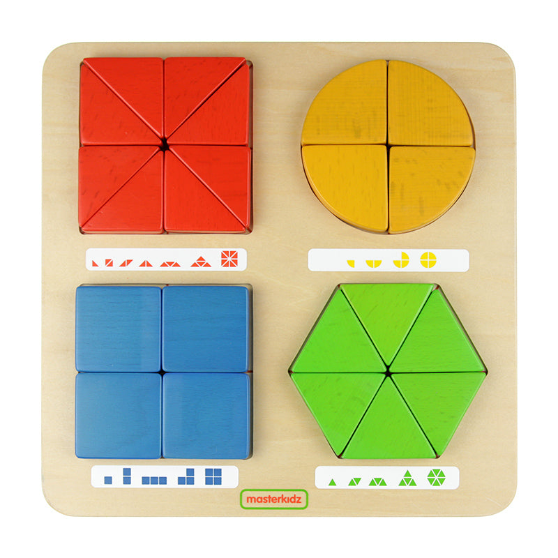 Masterkidz geometric shapes building fun – teaches shape recognition, subdivision, and spatial reasoning