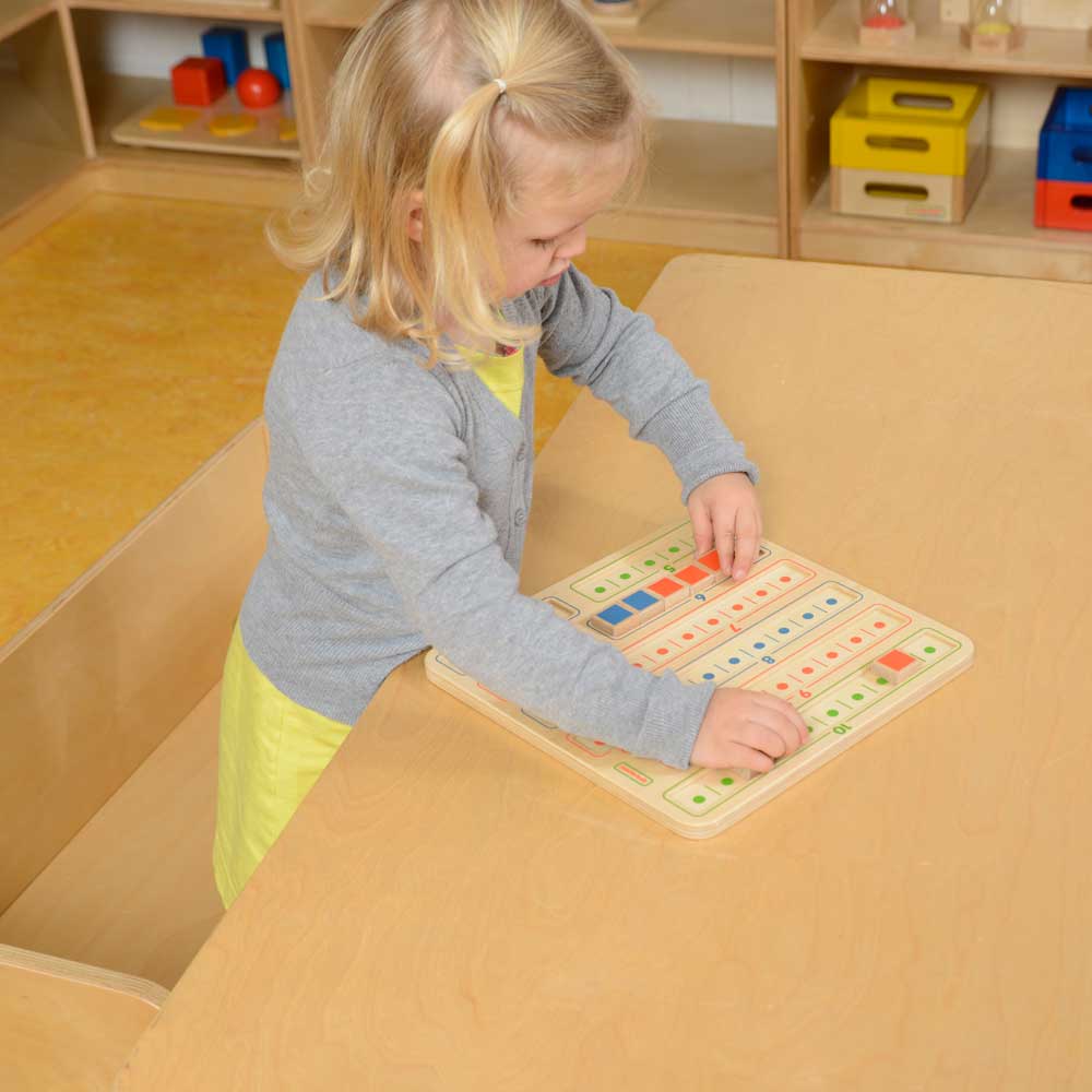 Playroom math learning board