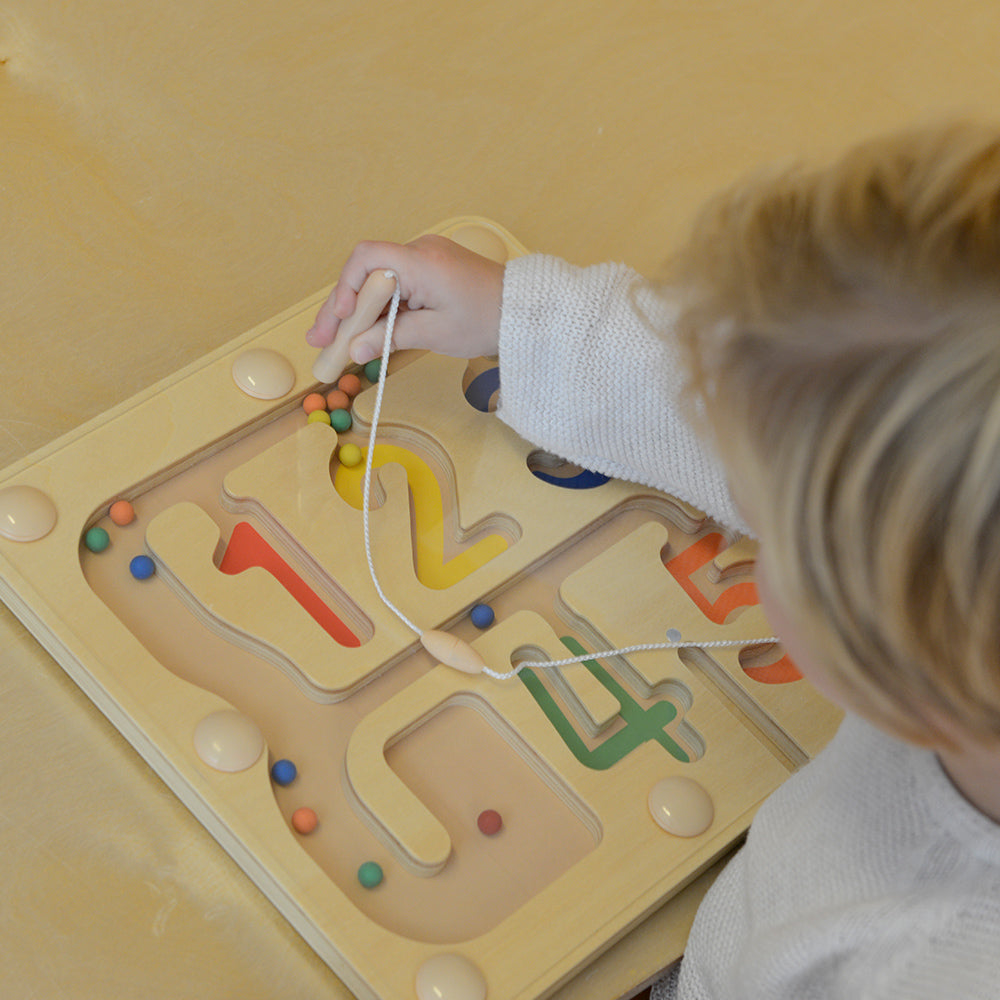 Educational magnetic number maze for kids by Masterkidz