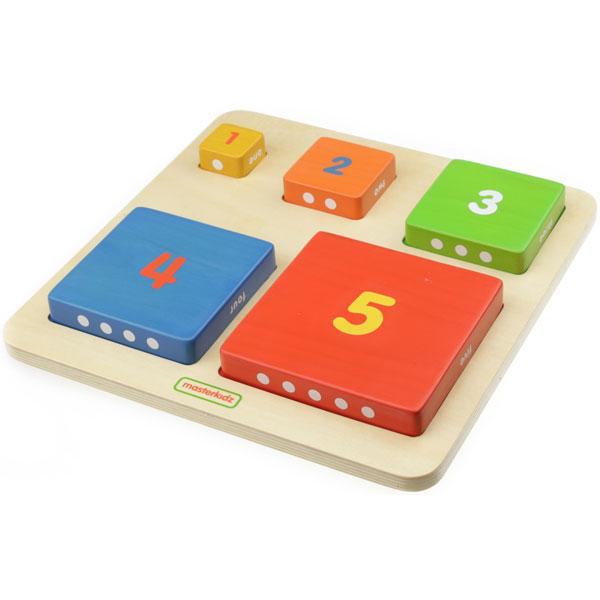 Close-up showing smooth, durable wooden blocks for safe play.