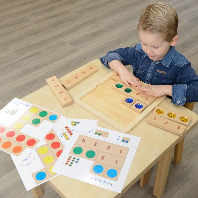Durable eco-friendly wooden learning toy