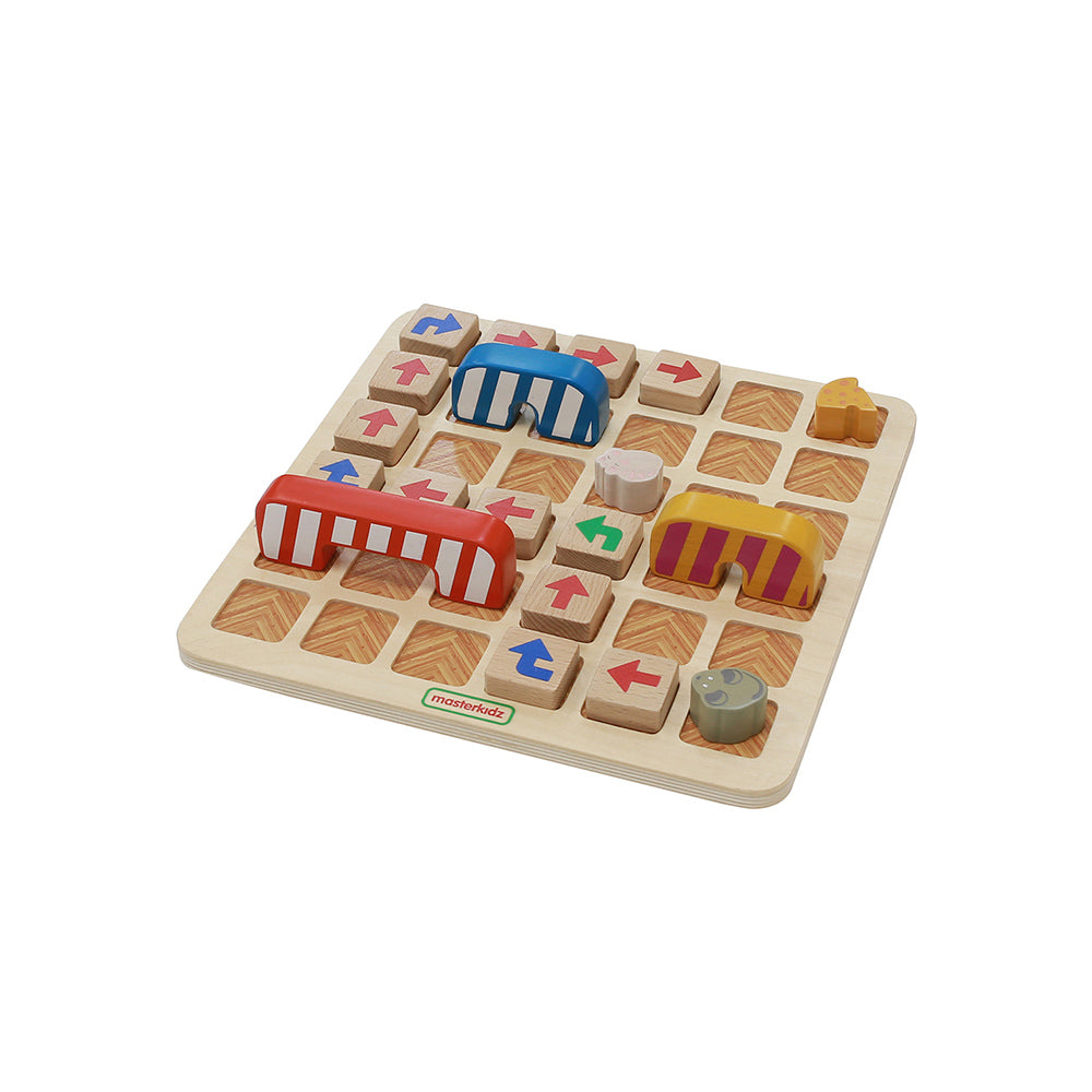 Hands placing roadblocks and bridges to create new coding challenges.