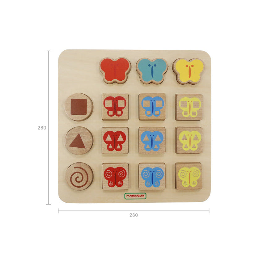 Preschool classroom setup using the Masterkidz colour matching game.