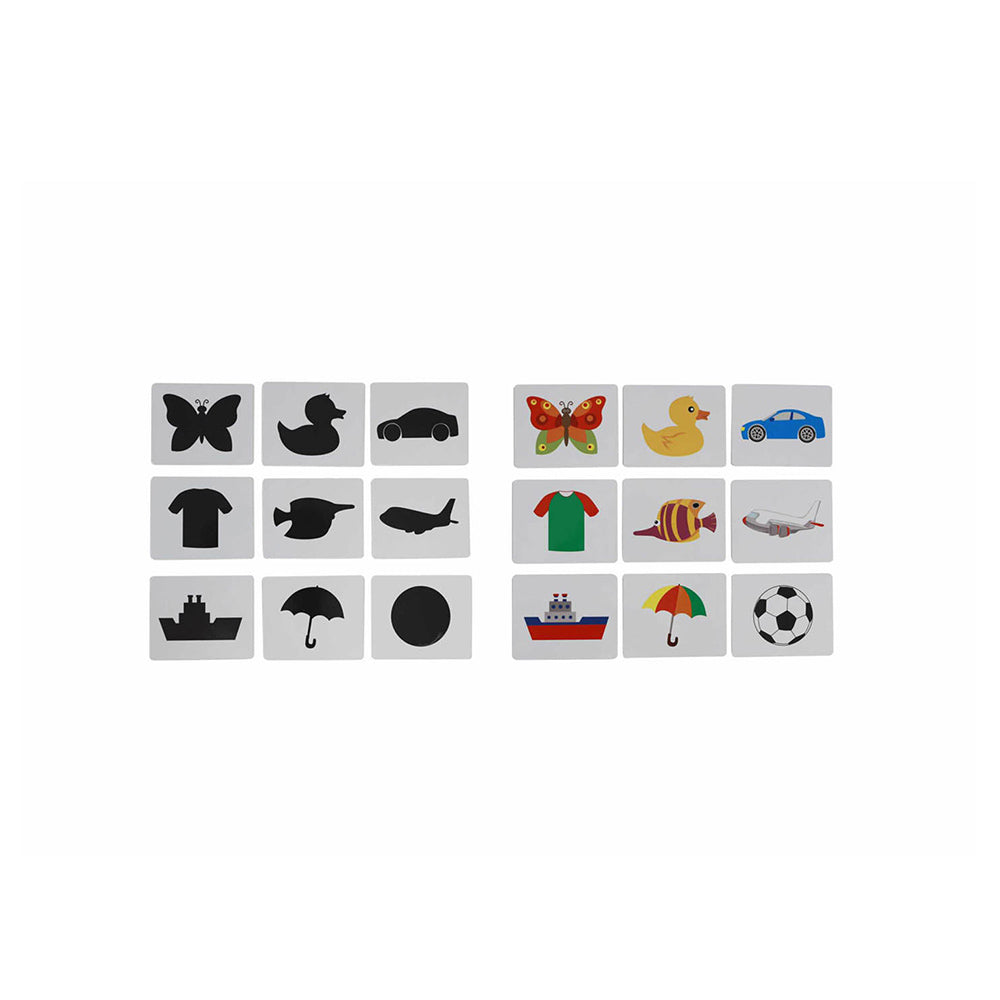 Matching inserts printed with both colorful and black versions.