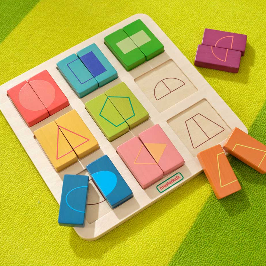 Shape recognition toy made of durable wood by Masterkidz