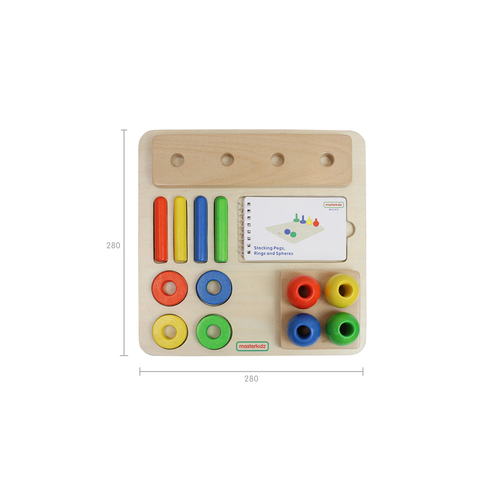 Teacher-led activity guiding children to create stacking towers.