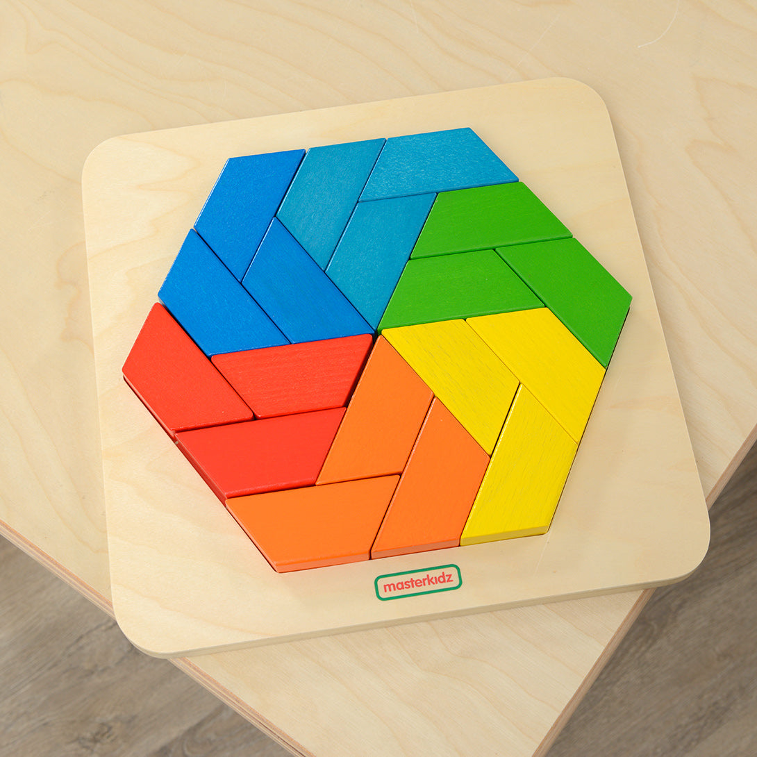 Creative problem-solving with Masterkidz colourful puzzle tiles