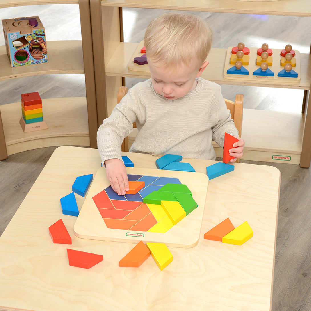 Masterkidz colourful windmill tiles for cognitive development.