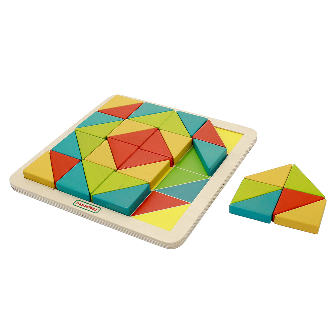 Math Problem With Triangular Tiles Masterkidz Creative Play Triangular Tiles – Educational Puzzle for Col