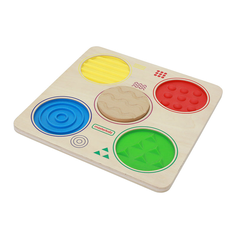 Colorful textured tactile board for children