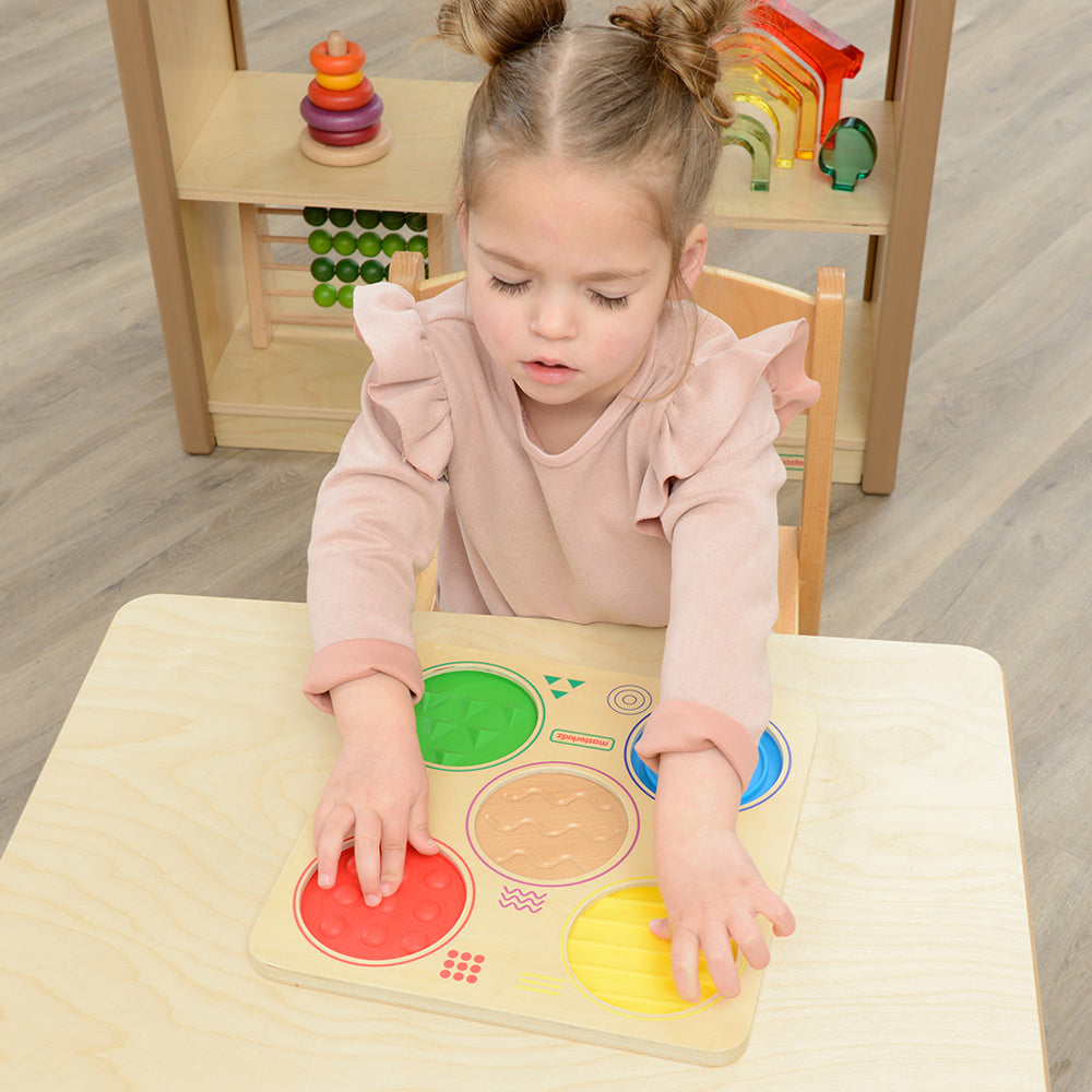 Masterkidz wooden sensory board for fine motor skills