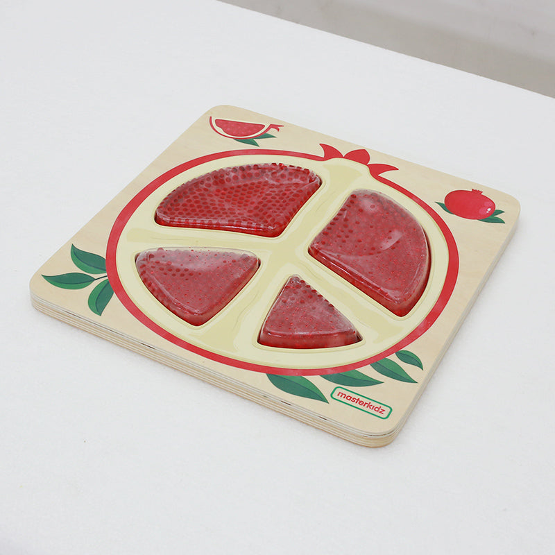Interactive sensory pomegranate toy by Masterkidz.