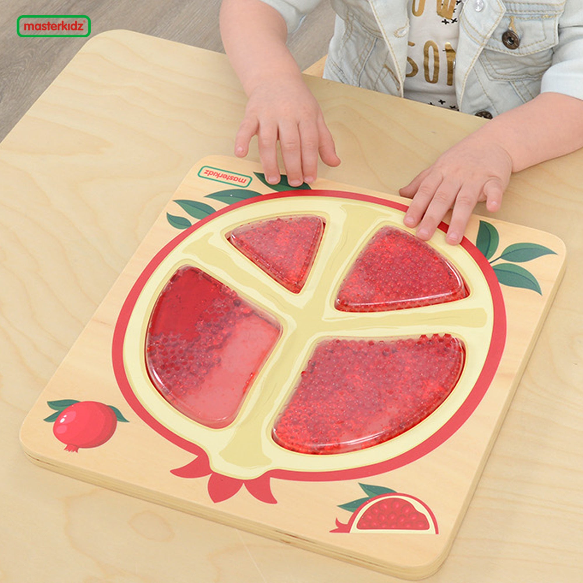 Squashy Sensory Pomegranate Slice