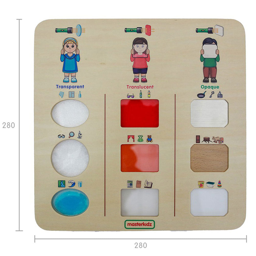 "Does Light Go Through?" Discovery Board