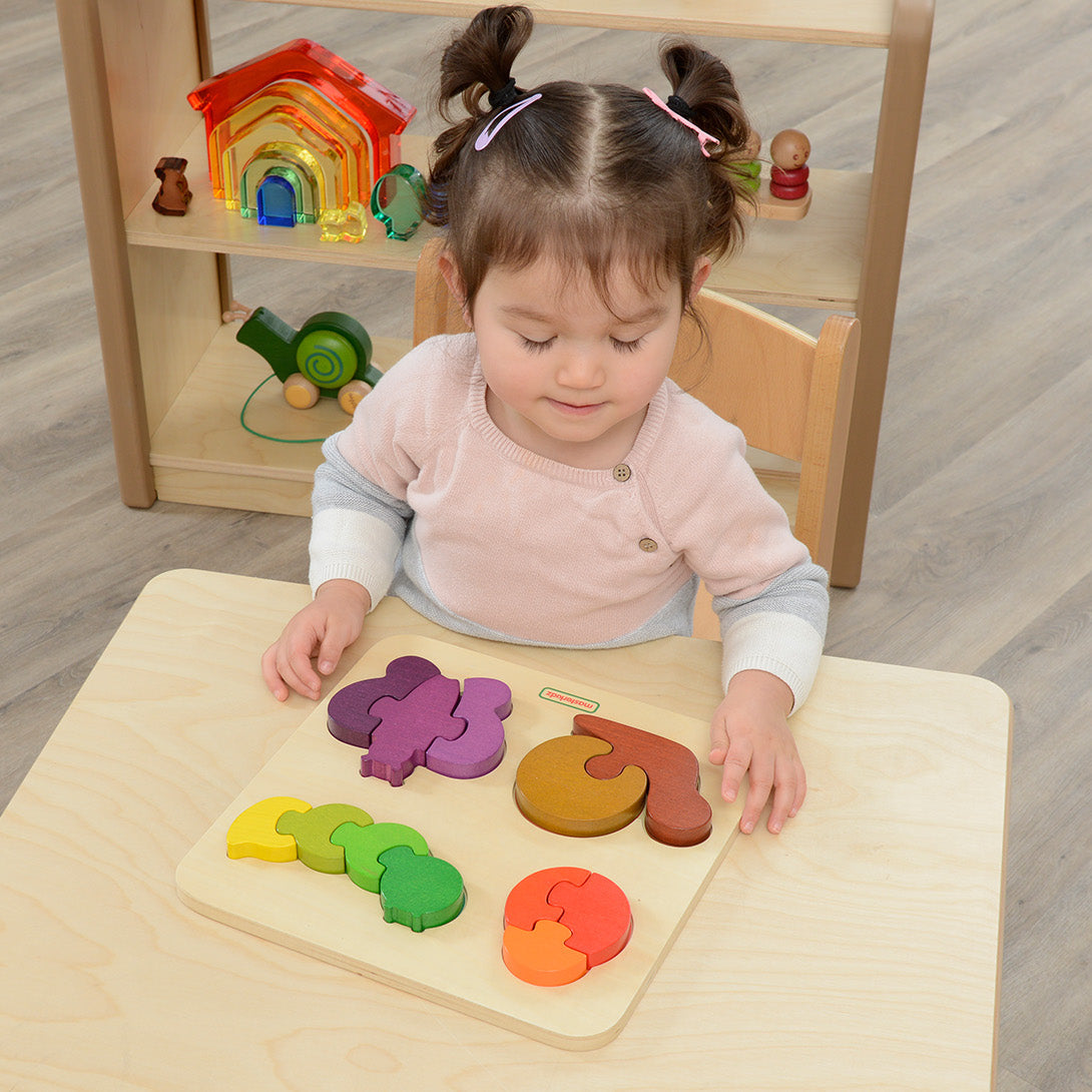 Classroom learning toy — chunky insect wooden jigsaw
