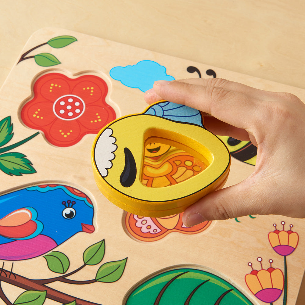 Each component contains a mirror, lens, and coloured acrylic panels.